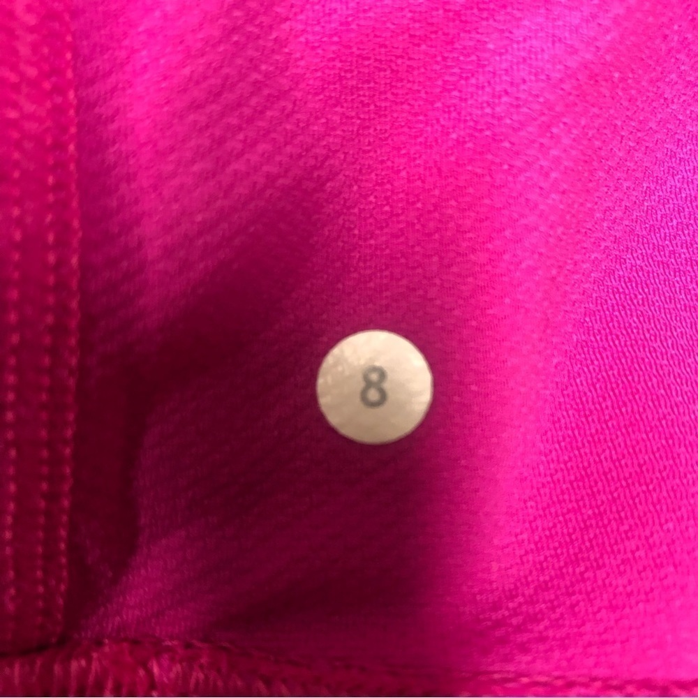 Lululemon Bright Pink Tank Top Pleated Back Size 8 - Picture 5 of 5